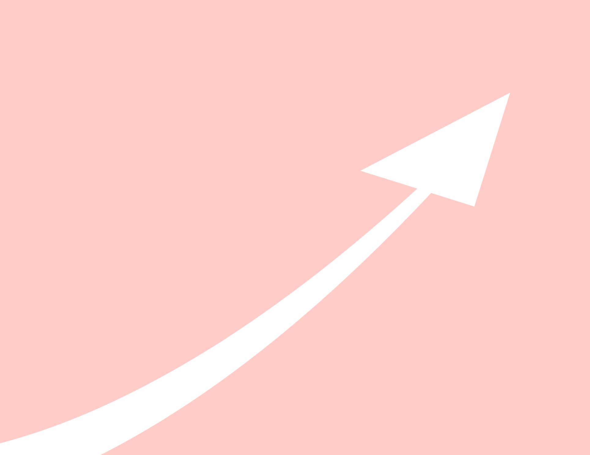 Image of a white arrow on a pink background